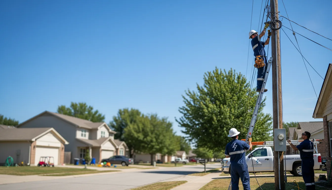 Residential electrician providing installation services in Milnor, ND